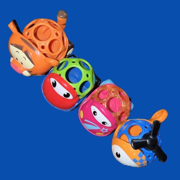 OBall Go Grippers Airplane W/ Sounds Cars Helicopter & Tigger Car Toddler Lot - Picture 3 of 5
